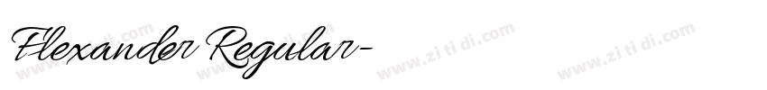 Flexander Regular字体转换 Flexander Regular字体转换